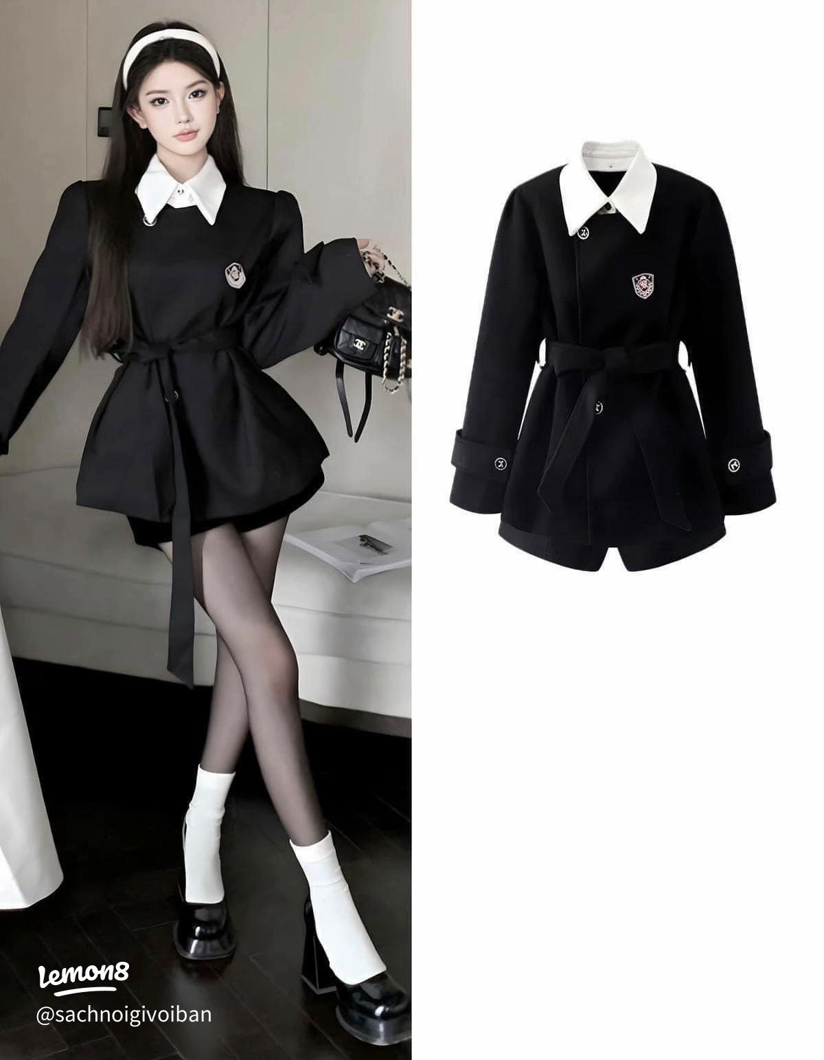 áo khoác đen tông tài